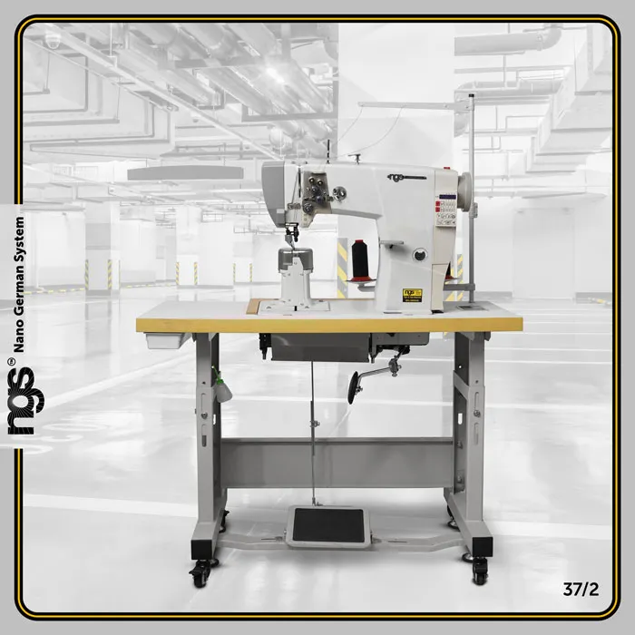 Computer post bed double needle sewing machine S992HD